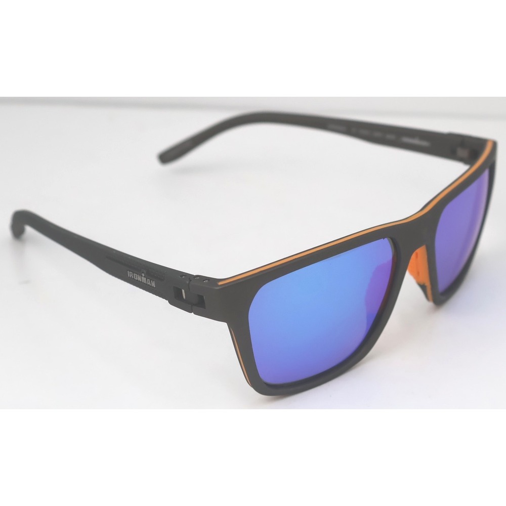 Ironman Sunglasses Mens OS Grey Blue Sport Square Mirror SR0924 IF 2003 EXCL